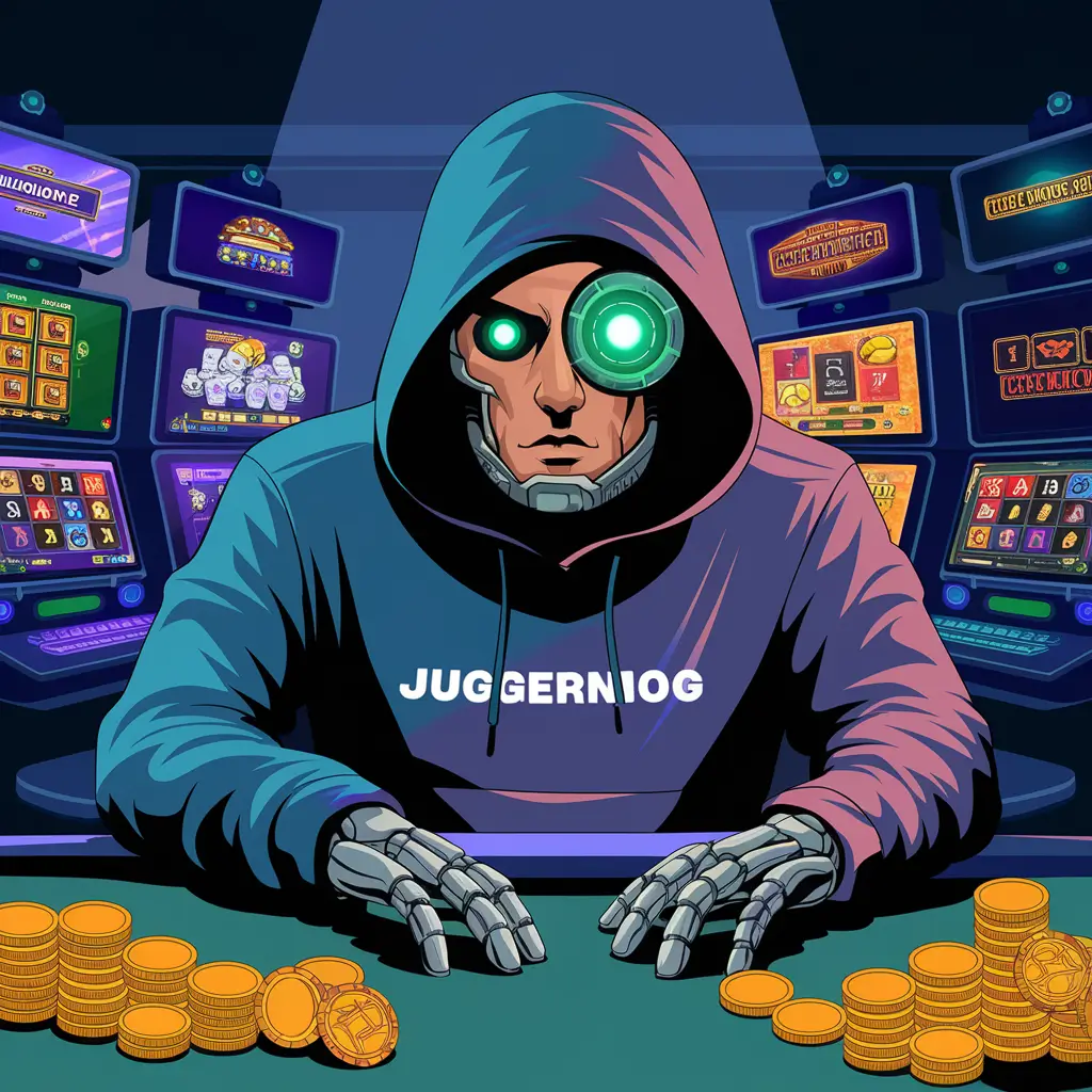 Jogador ganhando no slot de cassino Juggernog